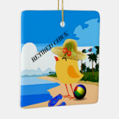 Remüde Kick am Strand Keramikornament (Rechts)