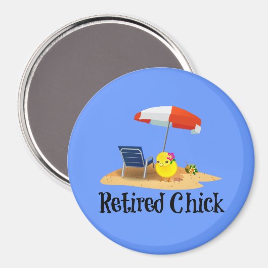 Remüde Kick am Strand Magnet (Vorderseite/Rückseite)