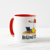 Remüde Kick am Strand Tasse (Vorderseite Links)