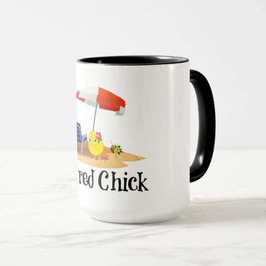 Remüde Kick am Strand Tasse (VorderseiteRechts)