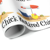 Remüde Kick on Beach Wrapping Paper Geschenkpapier (Rolleneckpunkt)