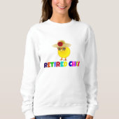 Remüde Küken, farbiges Design, Sweatshirt (Vorderseite)