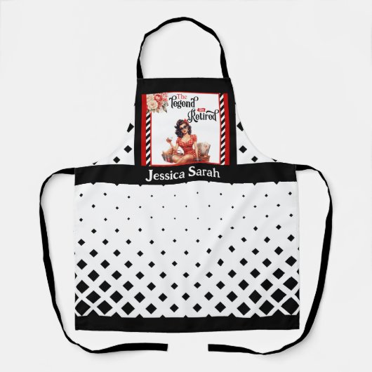 Remüde Legend Pinup Schürze (Vorderseite)