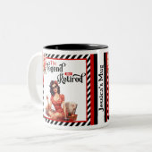 Remüde Legend Pinup Zweifarbige Tasse (Vorderseite Links)