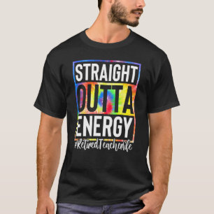 Remüde Lehrerin direkt über die Energie-Gefärbte K T-Shirt