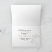 Remüde Lehrerin Vielen Dank Wildblumen Dankeskarte (Innenseite)