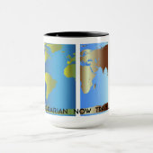 Remüde Librarian World Map Tasse (Zentrum)