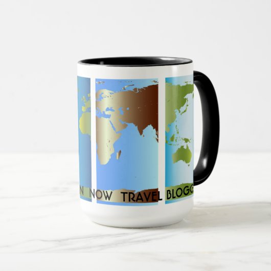 Remüde Librarian World Map Tasse (VorderseiteRechts)