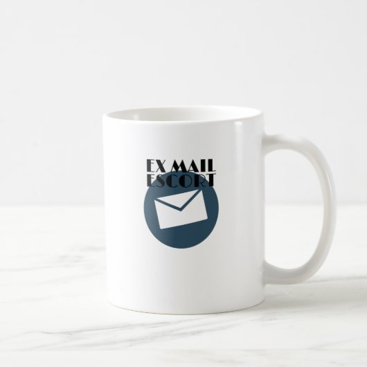 Remüde Mailman Ex Mail Escort Mail Carrier Kaffeetasse (Rechts)