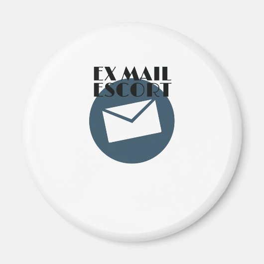Remüde Mailman Ex Mail Escort Mail Carrier Magnet (Vorne)