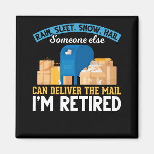 Remüde Mailman Postal Worker Retirement Magnet