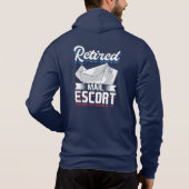 Remüde Mailman Postarbeiter Rente Opa Hoodie (Rückseite)