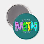 Remüde Math Teacher Geschenke Magnet (Vorderseite/Rückseite)