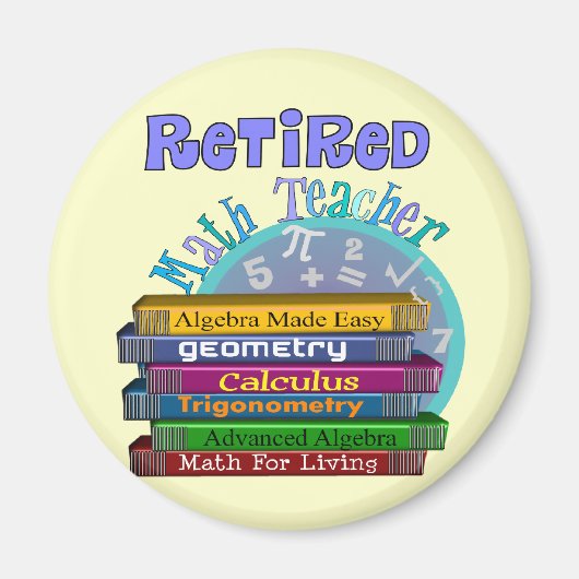 Remüde Math Teacher Geschenke Magnet (Vorne)