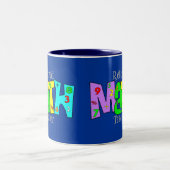 Remüde Math Teacher Geschenke Zweifarbige Tasse (Mittel)