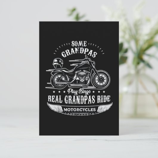 Remüde Motorrad Karte (Stehend Vorderseite)