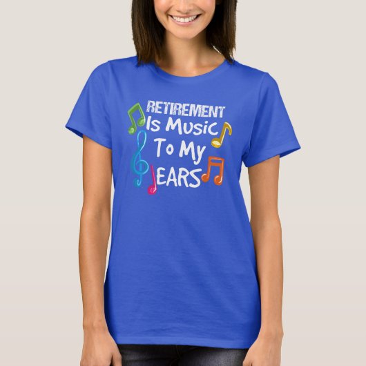 Remüde Musiklehrerin Funny Retirement Gag T-Shirt (Vorderseite)