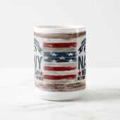 Remüde Navy Veteran USA Flag Tasse Geschenk (Mittel)