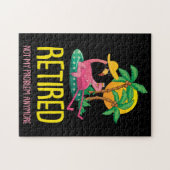 Remüde nicht mein Problem noch einmal Oma Flamingo Puzzle (Horizontal)