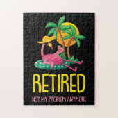 Remüde nicht mein Problem noch einmal Oma Flamingo Puzzle (Vertikal)