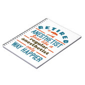 Remüde Nurse Anästhesist CRNA Way Happier Notizblock (Linke Seite)