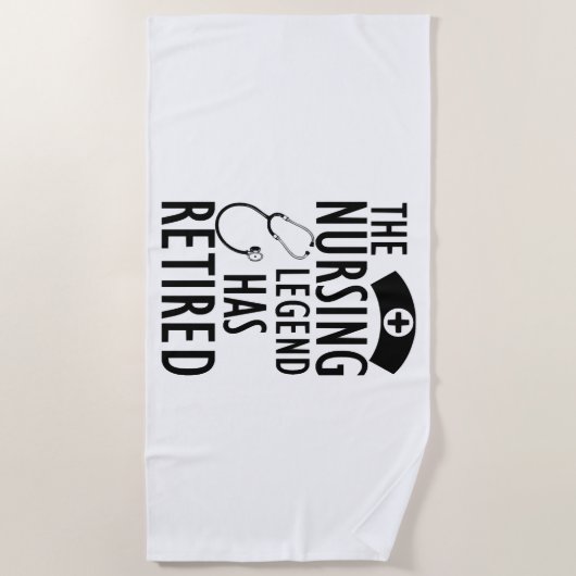 Remüde Nurse - Die legendäre Pflege hat sich b Strandtuch (Vorderseite)