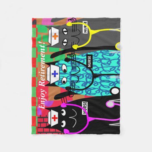 Remüde Nurse Fleece Blanket Cat Nurses (Vorderseite)
