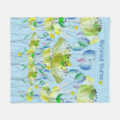 Remüde Nurse Fleece Blanket Light Blue (Vorderseite (Horizontal))