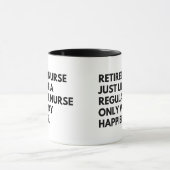 Remüde Nurse Funny Retirement Sprichwort Tasse (Zentrum)