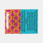 Remüde Nurse Gedicht Fleece Blanket #2 (Vorderseite (Horizontal))