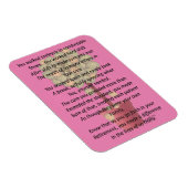 Remüde Nurse Gedicht Magnet (Rechte Seite)