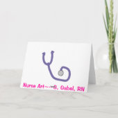 Remüde Nurse Geschenke Karte (Rückseite)
