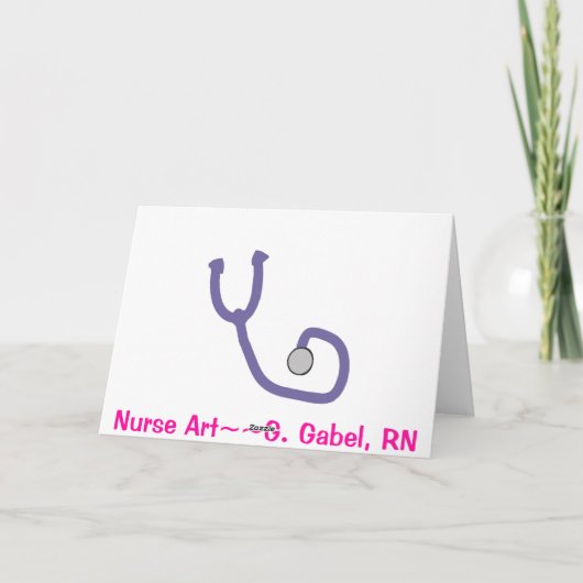 Remüde Nurse Geschenke Karte (Rückseite)