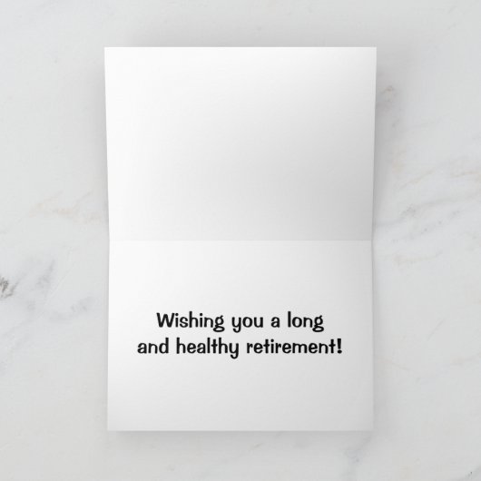 Remüde Nurse Geschenke Karte (Innenseite)