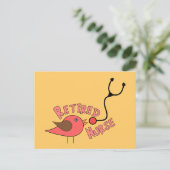 Remüde Nurse Geschenke Postkarte (Stehend Vorderseite)