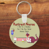 Remüde Nurse Geschenke Schlüsselanhänger (Vorderseite)