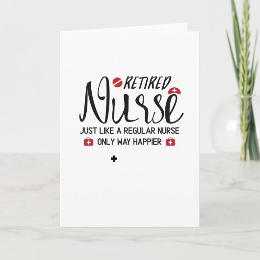 Remüde Nurse Great Gift Remüde Nurse Karte (Vorderseite)