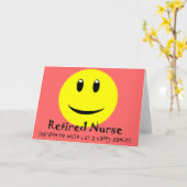 Remüde Nurse HAPPY DANCE Karte (Gelbe Blume)