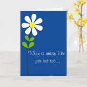 Remüde Nurse Karte (Gelbe Blume)