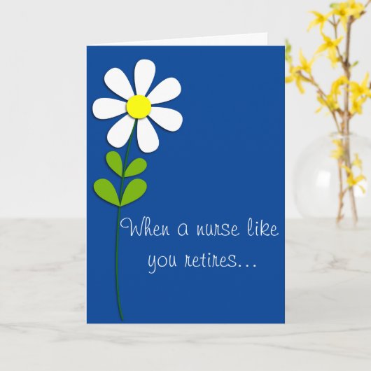 Remüde Nurse Karte (Gelbe Blume)