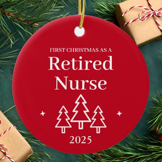 Remüde Nurse Red Christmas Ornament