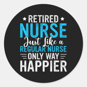 Remüde Nurse Remüde Krankenpflege Funny Nurse Reti Runder Aufkleber