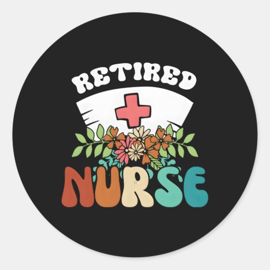 Remüde Nurse Rn Runder Aufkleber (Vorderseite)