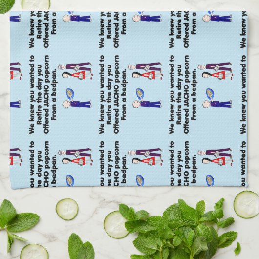 Remüde Nurse Story Art JACHO Geschirrtuch (Gefaltet)