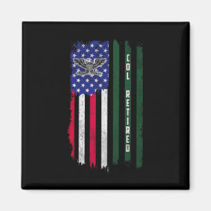 Remüde O6 Oberst Col Rank American Flag Veteranen Magnet
