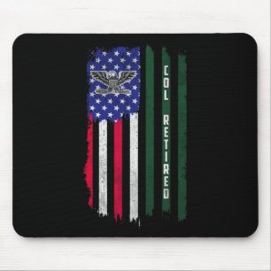 Remüde O6 Oberst Col Rank American Flag Veteranen Mousepad