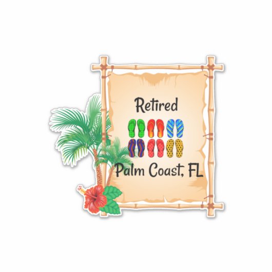 Remüde - Palm Coast, FL Aufkleber (Vorderseite)