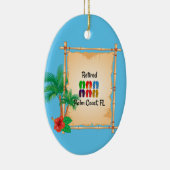Remüde, Palm Coast, FL flip flops Design, Keramik Ornament (Rechts)