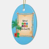 Remüde, Palm Coast, FL flip flops Design, Keramik Ornament (Links)