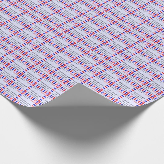 "Remüde Postal Worker Gift Wrap ll Geschenkpapier (Ecke)